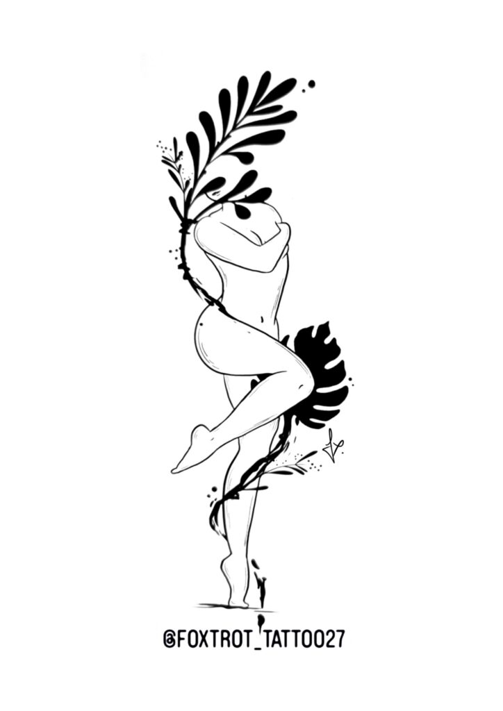 Femme plus monstera